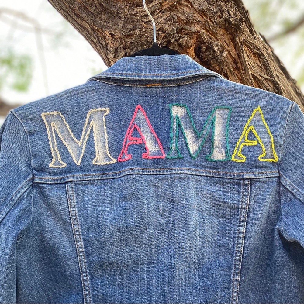 Vintage JCrew Embroidered “Mama” Jacket (SOLD)